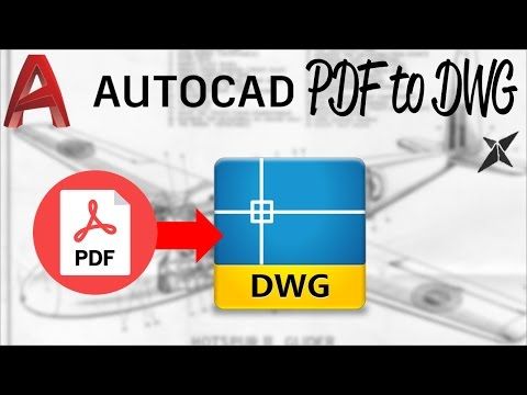 Converting pdf to dwg in autocad
